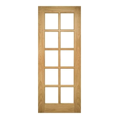 Bristol Unfinished Oak Bevelled Glaze Internal Door - All Sizes - Deanta