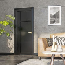 Load image into Gallery viewer, Brixton Black Prefinished Internal Door - All Sizes - Deanta
