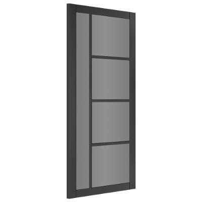 Black Prefinished Tinted Glaze Internal Door - All Sizes - Deanta