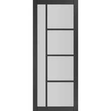 Load image into Gallery viewer, Brixton Black Prefinished Glazed Internal Door - All Sizes - Deanta
