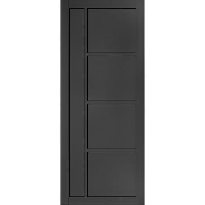 Brixton Black Prefinished Internal Door - All Sizes - Deanta