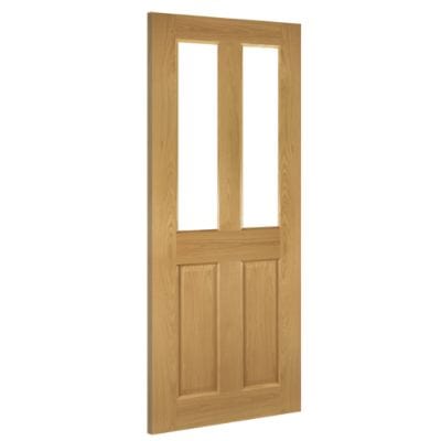 Bury Prefinished Oak Bevelled Glazed Internal Door - All Sizes - Deanta