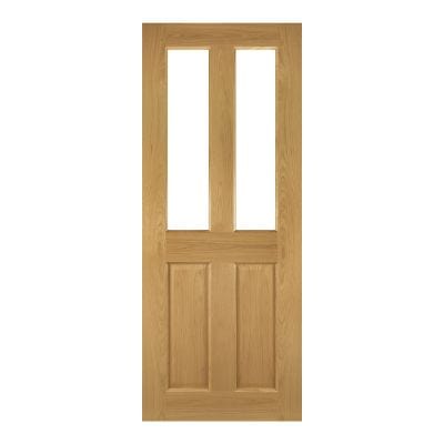 Bury Prefinished Oak Bevelled Glazed Internal Door - All Sizes - Deanta