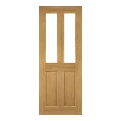 Bury Prefinished Oak Glazed Internal Fire Door FD30 - All Sizes - Deanta
