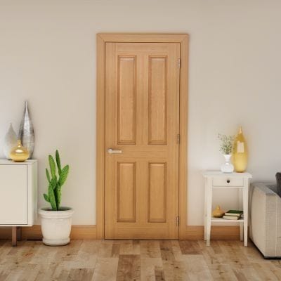Bury Prefinished Oak Internal Fire Door FD30 - All Sizes - Deanta