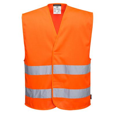 MeshAir Hi-Vis Two Band Vest - All Sizes - Portwest Tools and Workwear