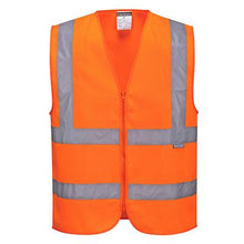 Load image into Gallery viewer, Hi-Vis Zipped Band &amp; Brace Vest - All Sizes - Portwest Tools and Workwear
