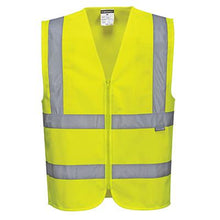 Load image into Gallery viewer, Hi-Vis Zipped Band &amp; Brace Vest - All Sizes - Portwest Tools and Workwear
