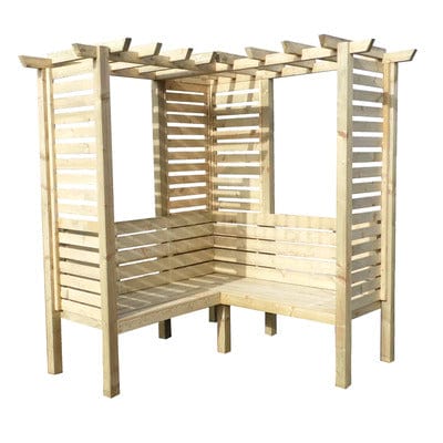 Pressure Treated Clematis Arbour  - 6ft x 6ft - Shire