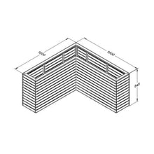 Load image into Gallery viewer, Forest Linear Corner Planter - All Sizes - Forest Garden
