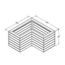 Load image into Gallery viewer, Forest Linear Corner Planter - All Sizes
