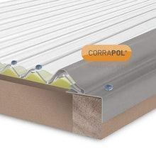 Load image into Gallery viewer, Corrapol Rigid Rock n Lock Side Flashing Range - Clear Amber Roofing
