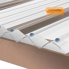 Load image into Gallery viewer, Corrapol Stormroof Low Profile Roofing Sheet - All Sizes - Clear Amber Roofing
