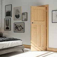 Load image into Gallery viewer, Cambridge Unfinished Oak Internal Door - All Sizes - Deanta
