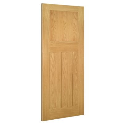 Cambridge Unfinished Oak Internal Door - All Sizes - Deanta