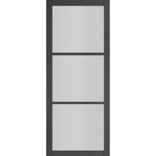 Load image into Gallery viewer, Camden Black Prefinished Glazed Internal Door - All Sizes - Deanta
