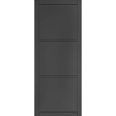 Camden Black Prefinished Internal Door - All Sizes - Deanta