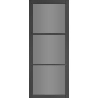 Camden Black Prefinished Tinted Glaze Internal Door - All Sizes - Deanta