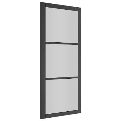 Camden Black Prefinished Glazed Internal Door - All Sizes - Deanta