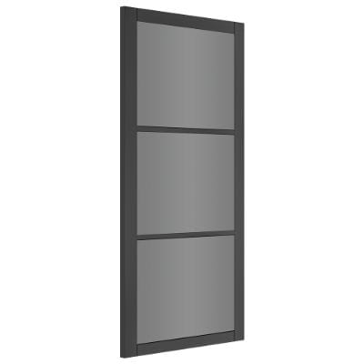 Camden Black Prefinished Tinted Glaze Internal Door - All Sizes - Deanta