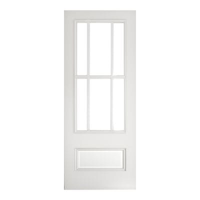 Canterbury White Primed Internal Bevelled Glazed Door - All Sizes - Deanta