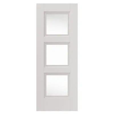 Catton White Primed Glazed Internal Door - All Sizes