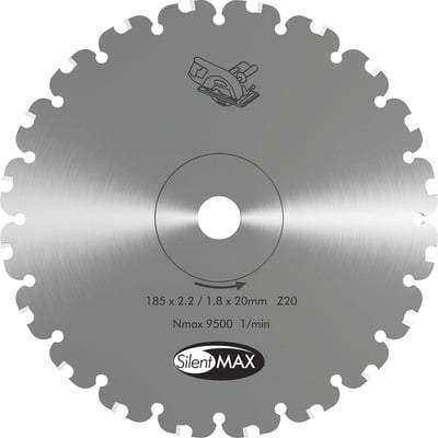 850 Extreme (185mm x 20mm) SilentMAX Universal Saw Blade - Marcrist Tools & Workwear