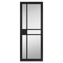 Load image into Gallery viewer, City Black Painted Clear Glazed Internal Door - All Sizes - JB Kind
