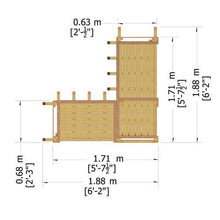 Load image into Gallery viewer, Pressure Treated Clematis Arbour  - 6ft x 6ft - Shire
