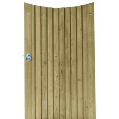 Concave Featherboard Gate Inc Posts and Fittings 1.75m x 1m - Jacksons Fencing