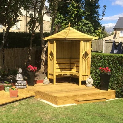 Corner Arbour - 4ft x 4ft (Pressure Treated) - Shire