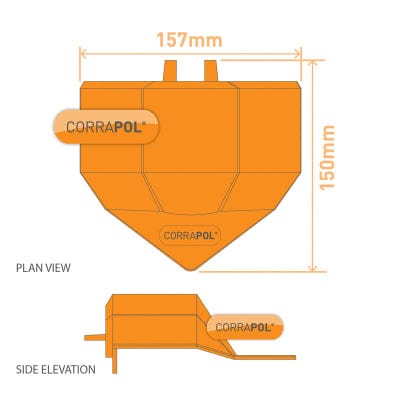 Corrapol Ridge Capping Corrapol Super Ridge Endcap - Buy Online – Build4less