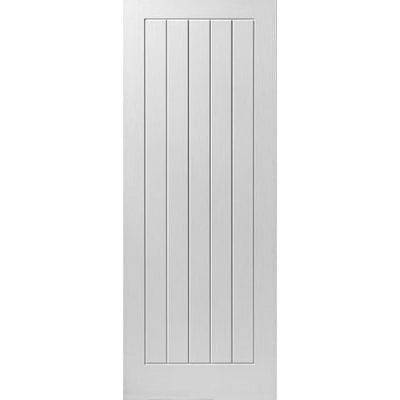 Cottage 5 White Primed Internal Door - All Sizes - JB Kind