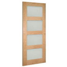 Load image into Gallery viewer, Coventry Unfinished Oak Frosted Glaze Internal Door - All Sizes - Deanta
