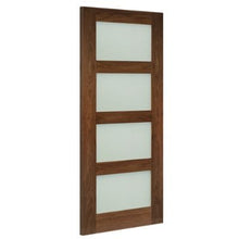 Load image into Gallery viewer, Coventry Prefinished Walnut Frosted Glaze Internal Door - All Sizes - Deanta
