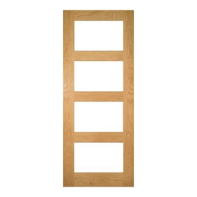 Coventry Prefinished Oak Glazed Internal Fire Door FD30 - All Sizes - Deanta