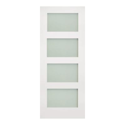 Coventry White Primed Frosted Glaze Internal Door - All Sizes - Deanta