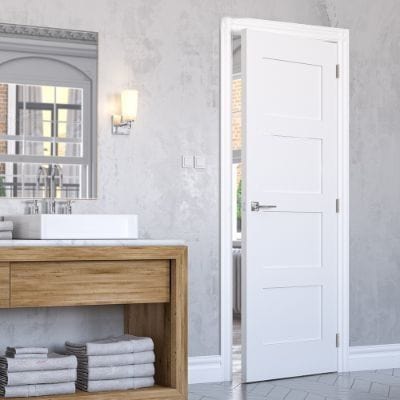 Coventry White Primed Internal Fire Door FD30 - All Sizes - Deanta