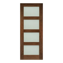 Load image into Gallery viewer, Coventry Prefinished Walnut Frosted Glaze Internal Door - All Sizes - Deanta
