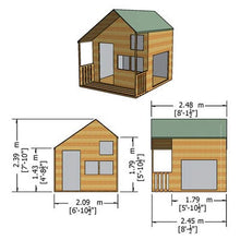 Load image into Gallery viewer, Crib Playhouse - 7 x 8 - Shire
