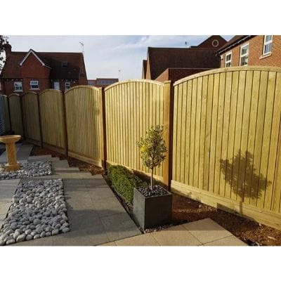 Convex Tongue and Groove Effect Fence Panel - All Sizes