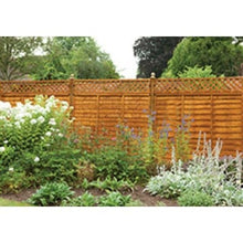 Load image into Gallery viewer, Forest Diamond Lattice Fence Topper - 6ft x 1ft - Forest Garden
