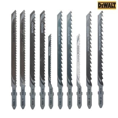 HCS Wood Jigsaw Blades Variety (Pack of 10) - DEWDT2290