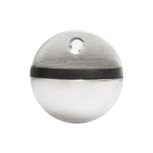 Load image into Gallery viewer, Oval Door Stop Satin Stainless Steel - 46mmØ x 26mm - Deanta
