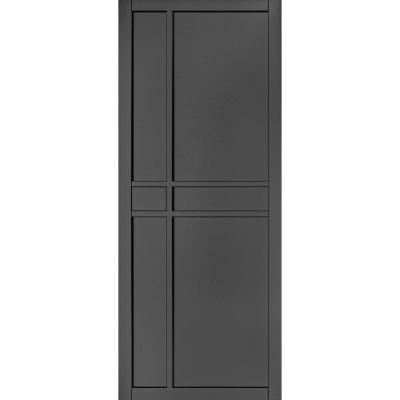 Dalston Black Prefinished Internal Door - All Sizes - Deanta