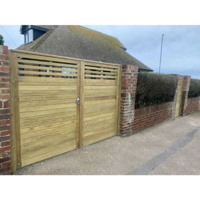 Canterbury Combi Gate Inc Post and Fittings - 1.93m x 1m - Jacksons Fencing