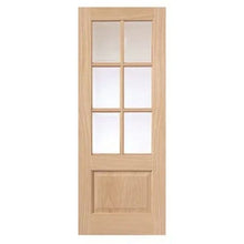 Load image into Gallery viewer, Traditional Dove Oak Glazed Internal Door - All Sizes
