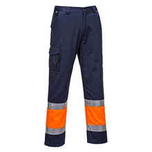 Load image into Gallery viewer, Hi-Vis Two Tone Combat Trousers Regular Fit - All Sizes - Portwest Tools and Workwear
