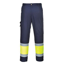 Load image into Gallery viewer, Hi-Vis Two Tone Combat Trousers Regular Fit - All Sizes - Portwest Tools and Workwear
