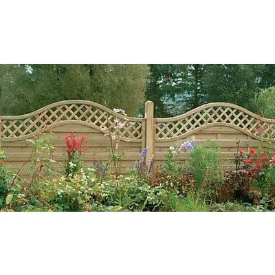 Forest 6ft x 6ft Pressure Treated Decorative Europa Prague Fence Panel - Forest Garden